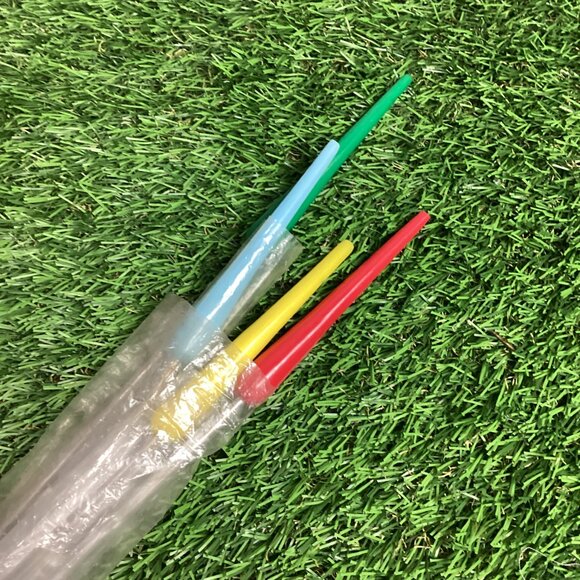 Vintage Mushroom Fondue Set Orange Green - Picture 2 of 16